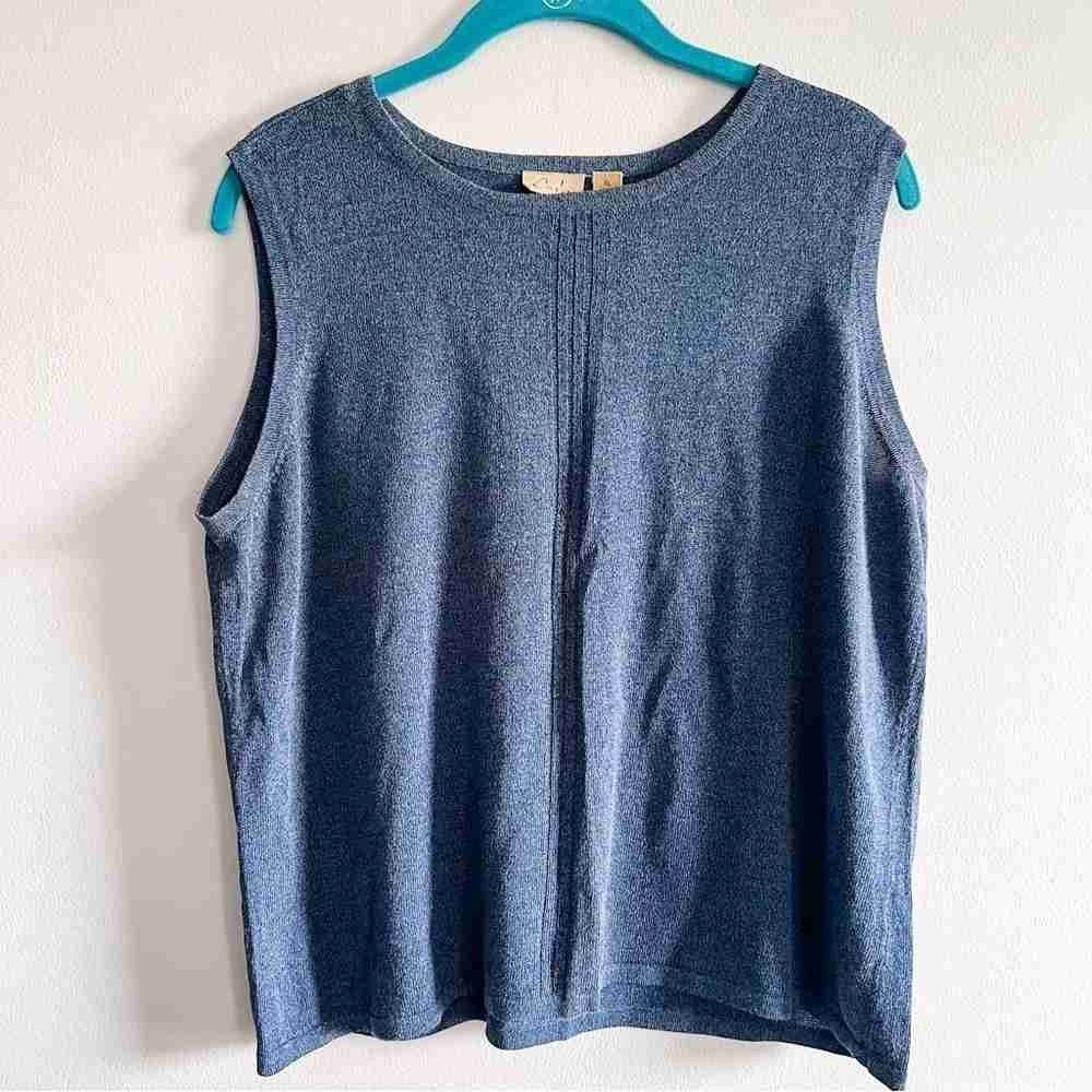 Sleeveless Blue Women's Top